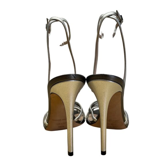 Giorgio Women’s Argento & Antracite Strappy Stiletto Heel Sandals Sz 8 US - Picture 4 of 14